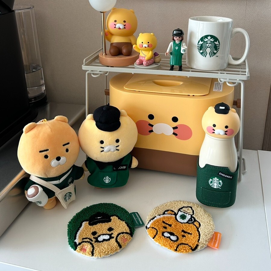 【韓国スタバ】KAKAO FRIENDS★MyBuddy Ryan Keychain Starbucks Korea 2024 x Kakao Friends Mybuddy Choonsik Ryan