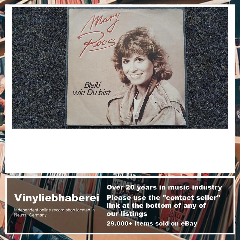 7" Single Vinyl Mary Roos - Bleib' wie Du bist [Dieter Bohlen/ C.C. Catch] - Image 4 of 4