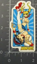 HOOK-UPS Skate STICKER Fight School Kick skateboards helmets decal hentai Q