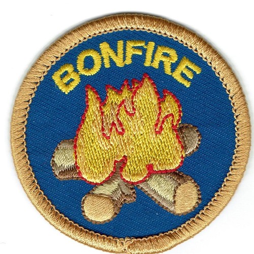Girl Boy Cub BONFIRE Campfire Fun Patches Crests Badges SCOUT GUIDE