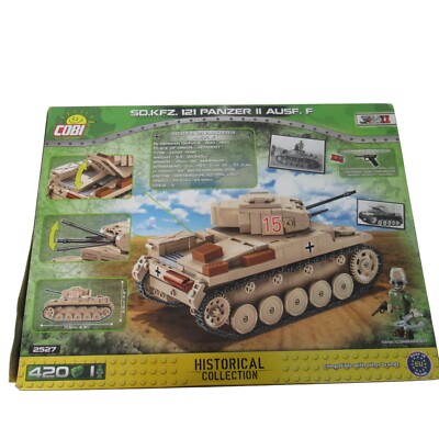 COBI So.Kfz. 121 Panzer I Ausf.F WWII Building Set # 2527 OPENED BOX DMG PKG