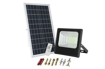 FARO LED IP67. PANNELLO SOLARE 300W LUCE FREDDA CON TELECOMANDO DA ESTERNO