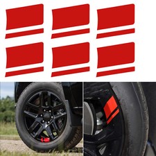 6 Pcs Set Universal Fit Sport Race Car Wheel Rim Hash Mark Stripe Decal Sticker 6 Pcs Set Universal Fit Sport Race Car Wheel Rim Hash Mark Stripe Decal Sticker