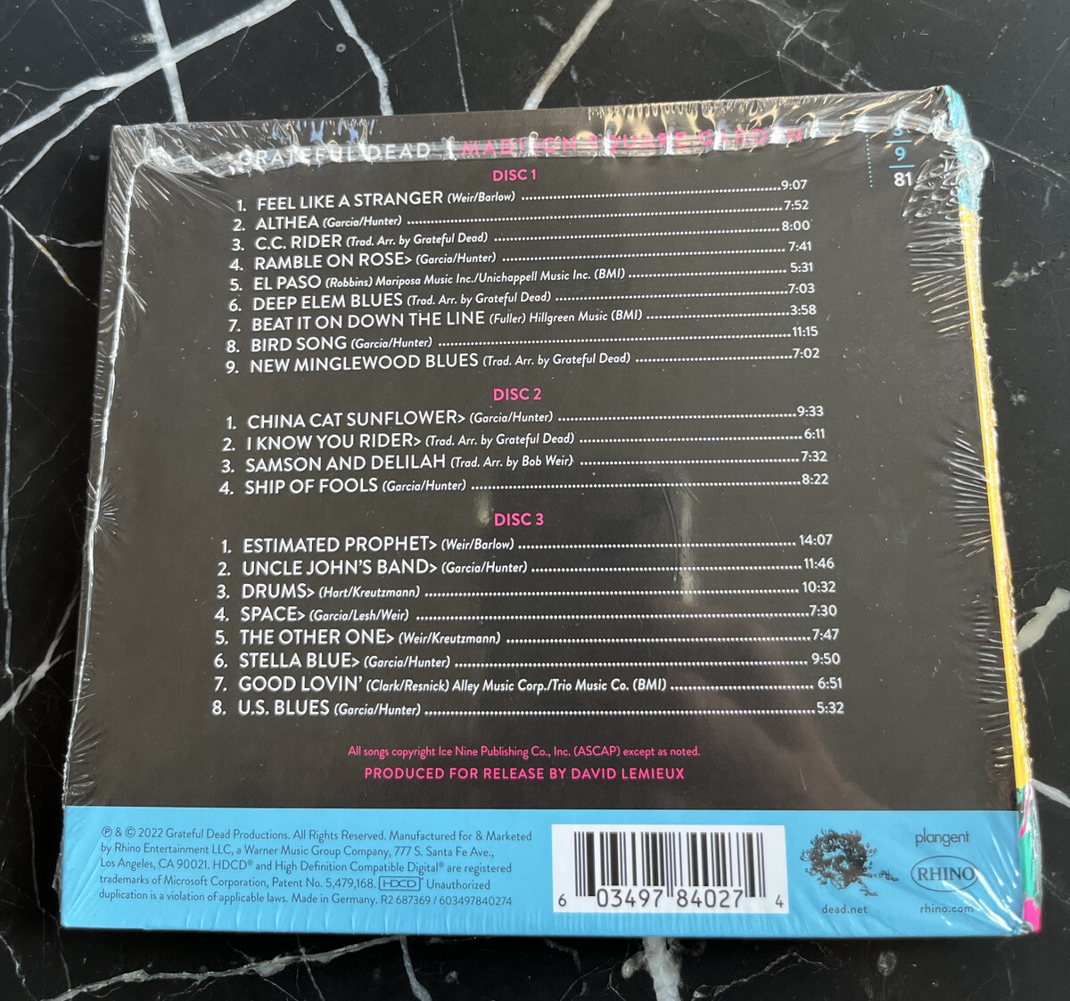 仏CD  Inna De Yard  MKS12  /00110 Grateful Dead Madison Square Garden, New York, NY 3/9/81