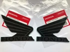 Honda GENUINE Wing Fuel Tank Decal  Sticker 95mm BLACK + GREY ** UK STOCK **