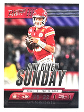 PATRICK MAHOMES II Chiefs 2024 Panini Prestige ANY GIVEN SUNDAY INSERT Card