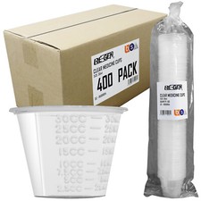 400 Pack, RE-GEN 30ml Graduated Medicine Medication Measuring Pot Cup Containers