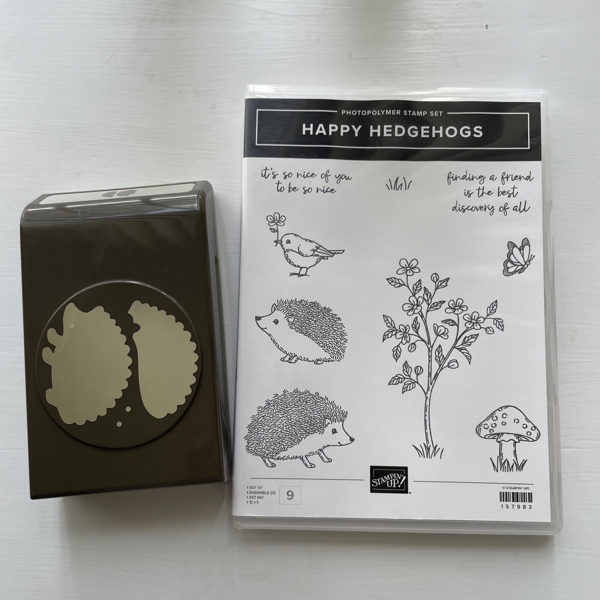 Stampin' Up! HAPPY HEDGEHOGS & HEDGEHOG BUILDER Punch Bundle | eBay