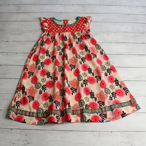 Matilda Jane Girl's Floral Dress Size 10 Flutter Sleeve Cats - Picture 2 of 8