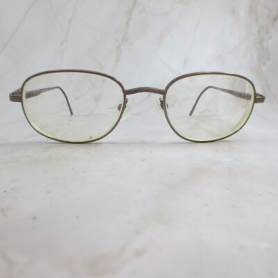 Kenmark Zack Flex Eyeglasses Frames Unisex Adult Brown Metal Full Rim 49-19-140