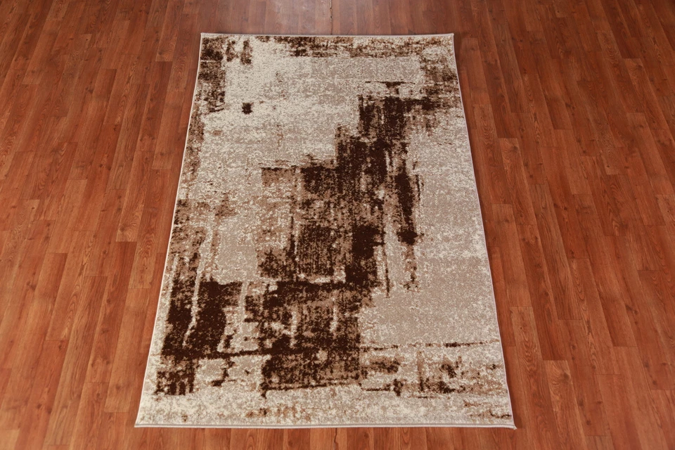 Abstract Transitional 4x6 ft Rug Bedroom Rug - Image 3 of 4