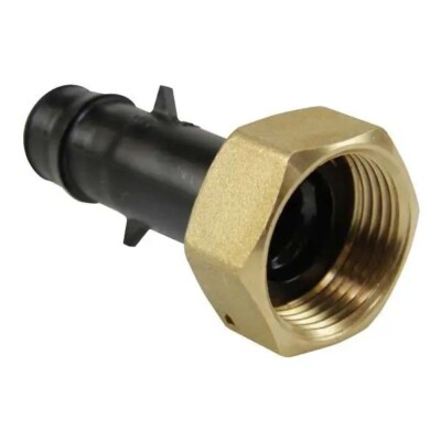 CASE 50 UPONOR WS4360750 PROPEX STRAIGHT WATER METER FITTING 3/4 PEX x 1'' NPSME