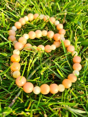 Rosa Aventurin & Honig Jade Heilarmband: Glück, Wohlstand,...