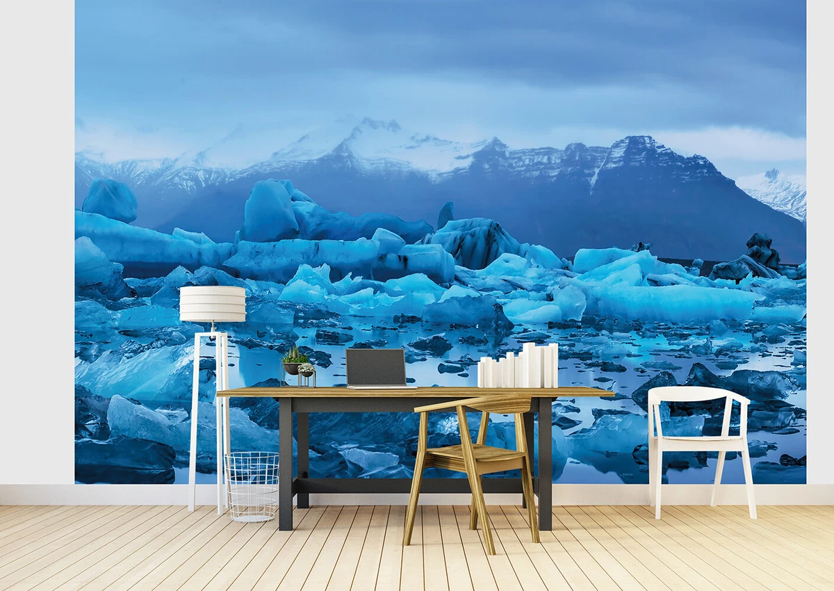 Thick iceberg wallpaper with adhesive 368x254cm Floating ice wall mural