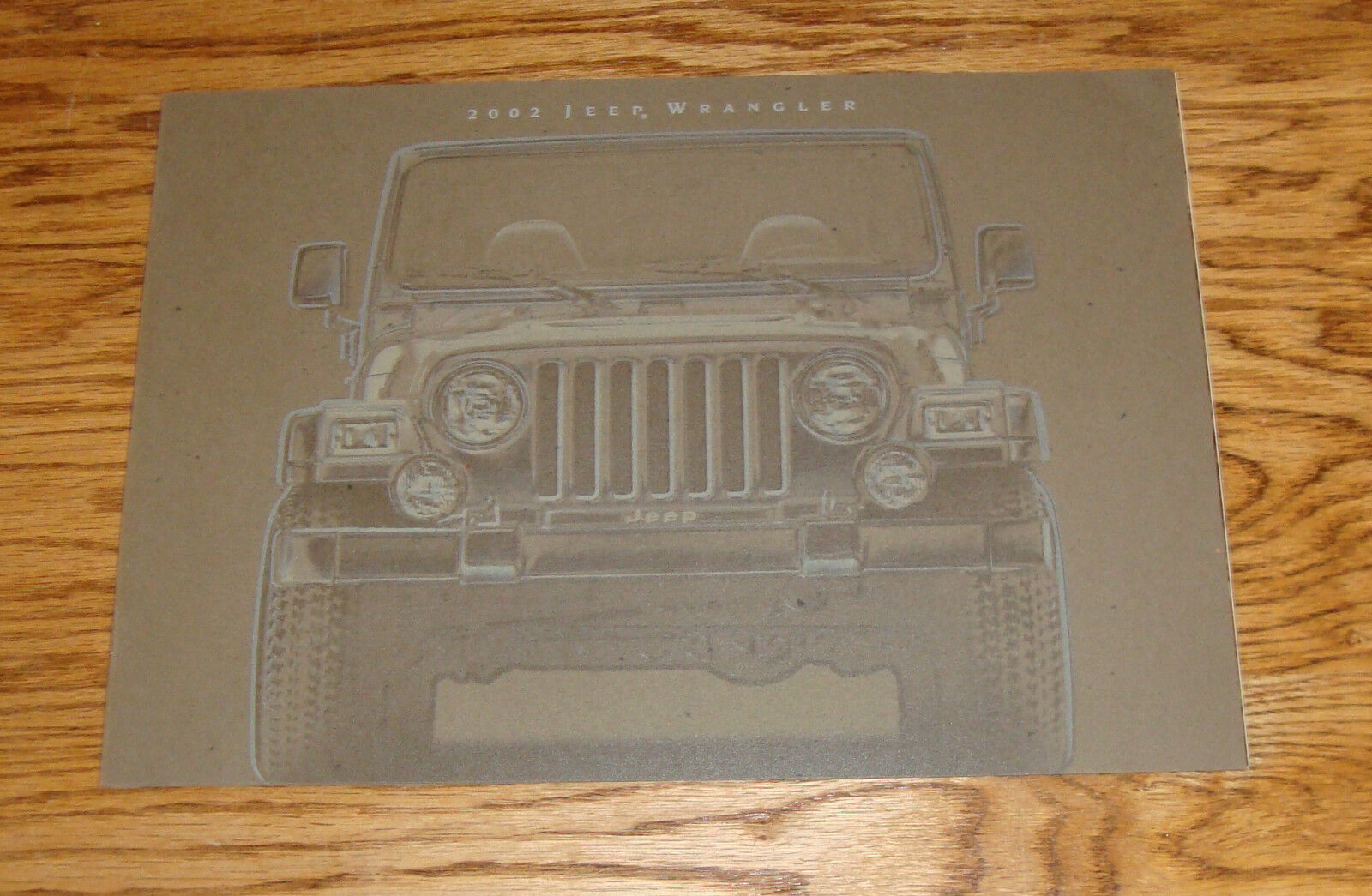 Original 2002 Jeep Wrangler Deluxe Sales Brochure 02 X SE Sport Sahara |  eBay