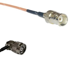 RG316 BNC FEMALE to RP-TNC Male Angle RF Cable Rapid-SHIP LOT