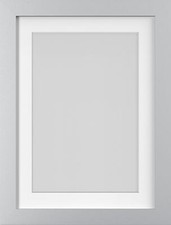 Photo Picture Poster Frames with White Mounts Black White Oak Silver
