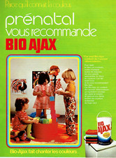 publicité Advertising 0523 1972 Bio-Ajax baril lessive couleurs pour Prénatal