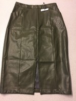 Who What Wear Faux Leather Split Front Pencil Skirt Paris Green Size 8 M Who What Wear Faux Leather Split Front Pencil Skirt Paris Green Size 8 M