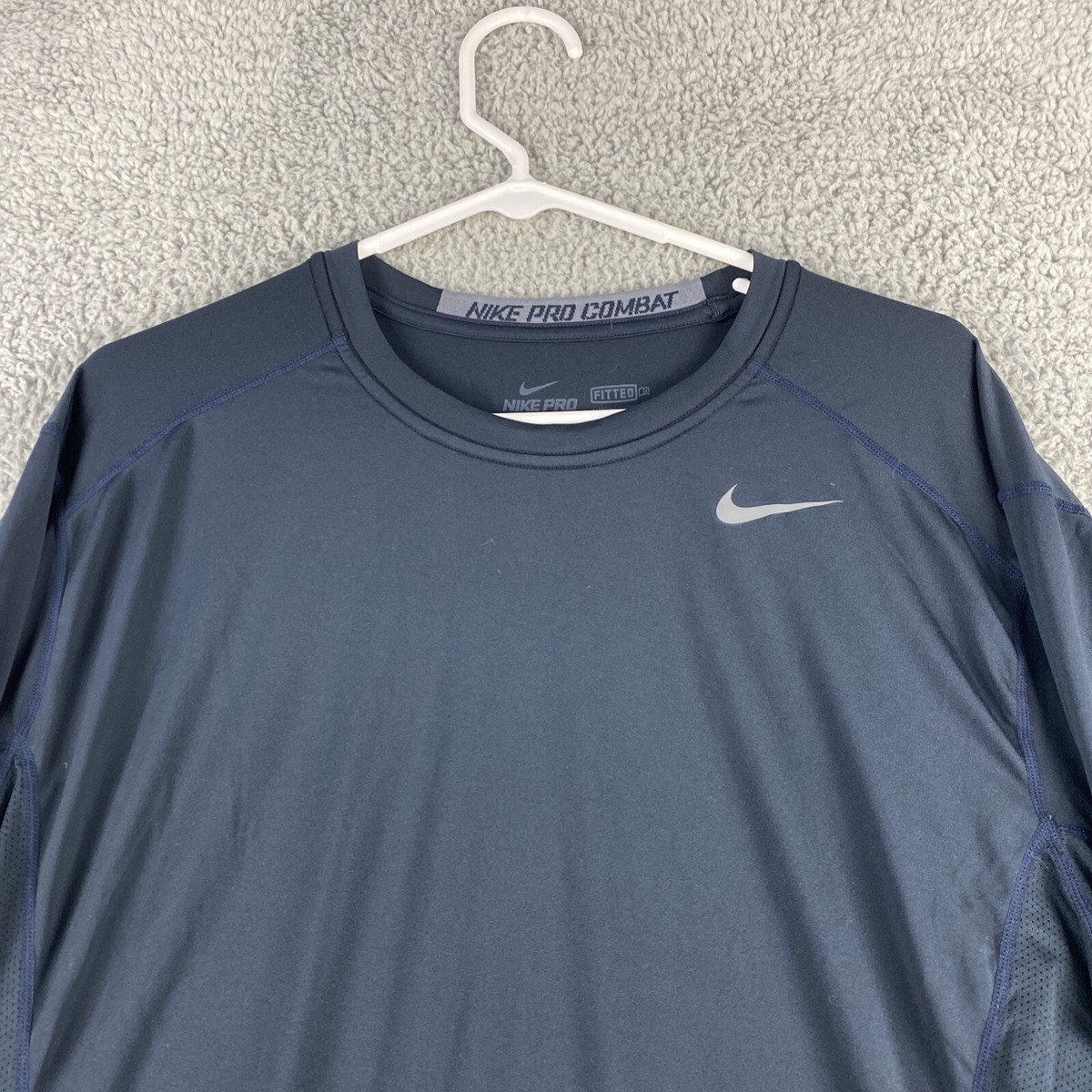 Nike Pro Men's Shirt Sz XL Black Dri Fit Long Sleeve Active