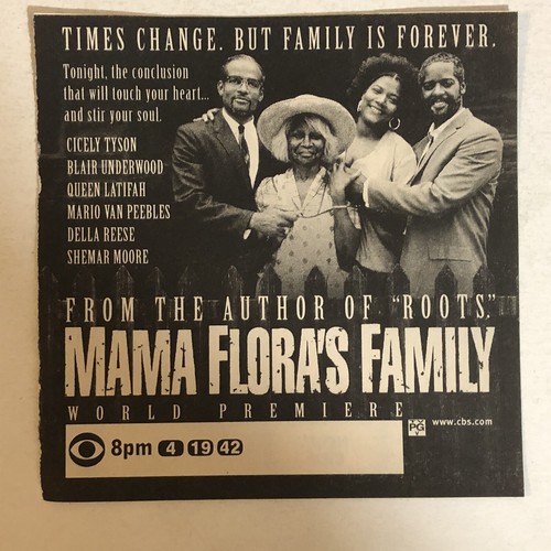 Mama Flora s Family Vintage Tv Guide Print Ad Cicely Tyson Della Reese mama-flora-s-family-vintage-tv-guide-print-ad-cicely-tyson-della-reese
