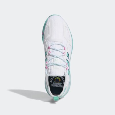skins ホワイト Adidas Originals ZX 2K Boost White Active Mint Men's