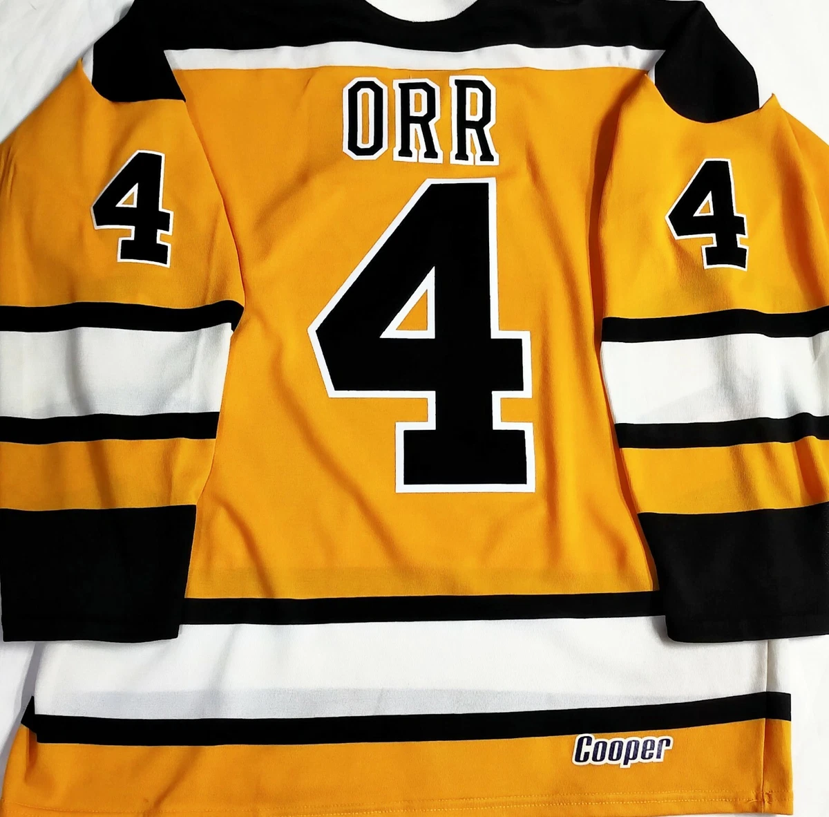 XXL * RARE * VINTAGE BOBBY ORR BOSTON BRUINS COOPER MADE-CANADA HOCKEY  JERSEY