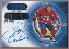2020-21 SP Authentic Sign of the Times #SK Saku Koivu AUTO - Montreal Canadiens