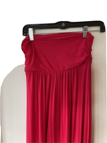 gabriella rocha maxi robe rouge sans bretelles avec étiquette - Photo 1 sur 5