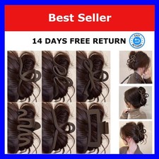 Large Brown Geometric Hair Claw Clip for Women Girls PjNewesting