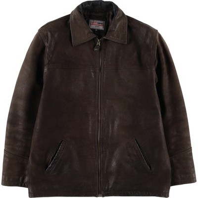 Used VENTIUNO padded swing top type leather blouson men's size M equivalent