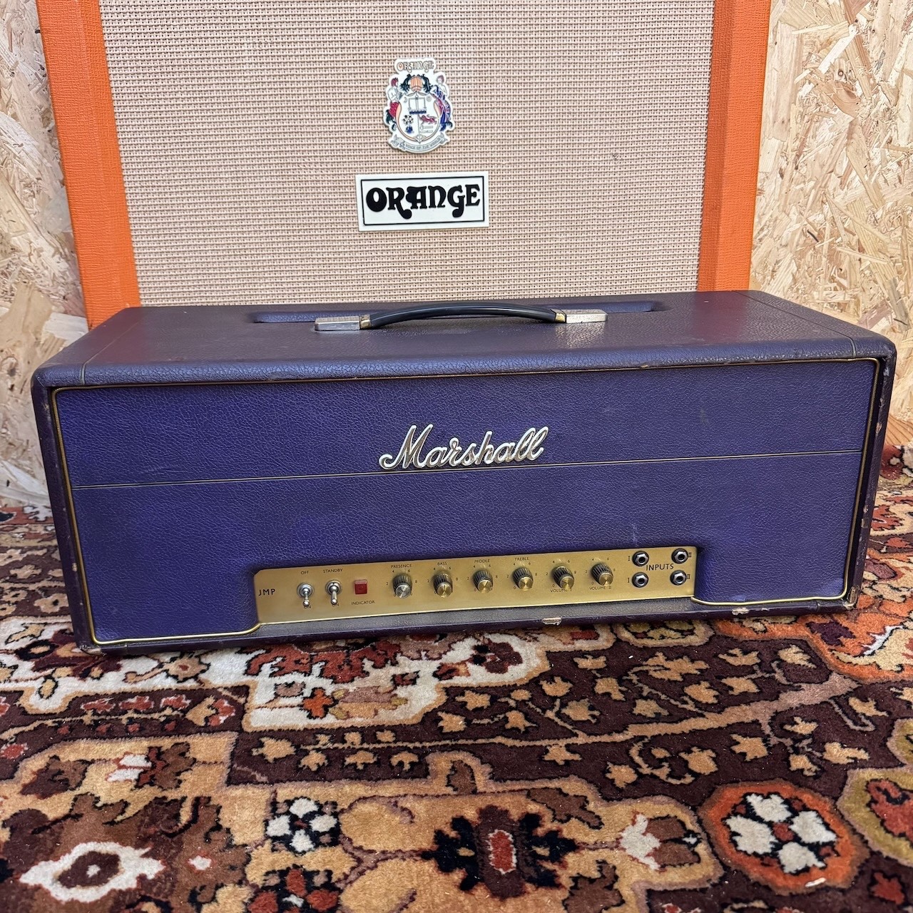 Vintage 1968 1969 Marshall Major 200w Plexi *PURPLE* Valve Amplifier Head 1960s