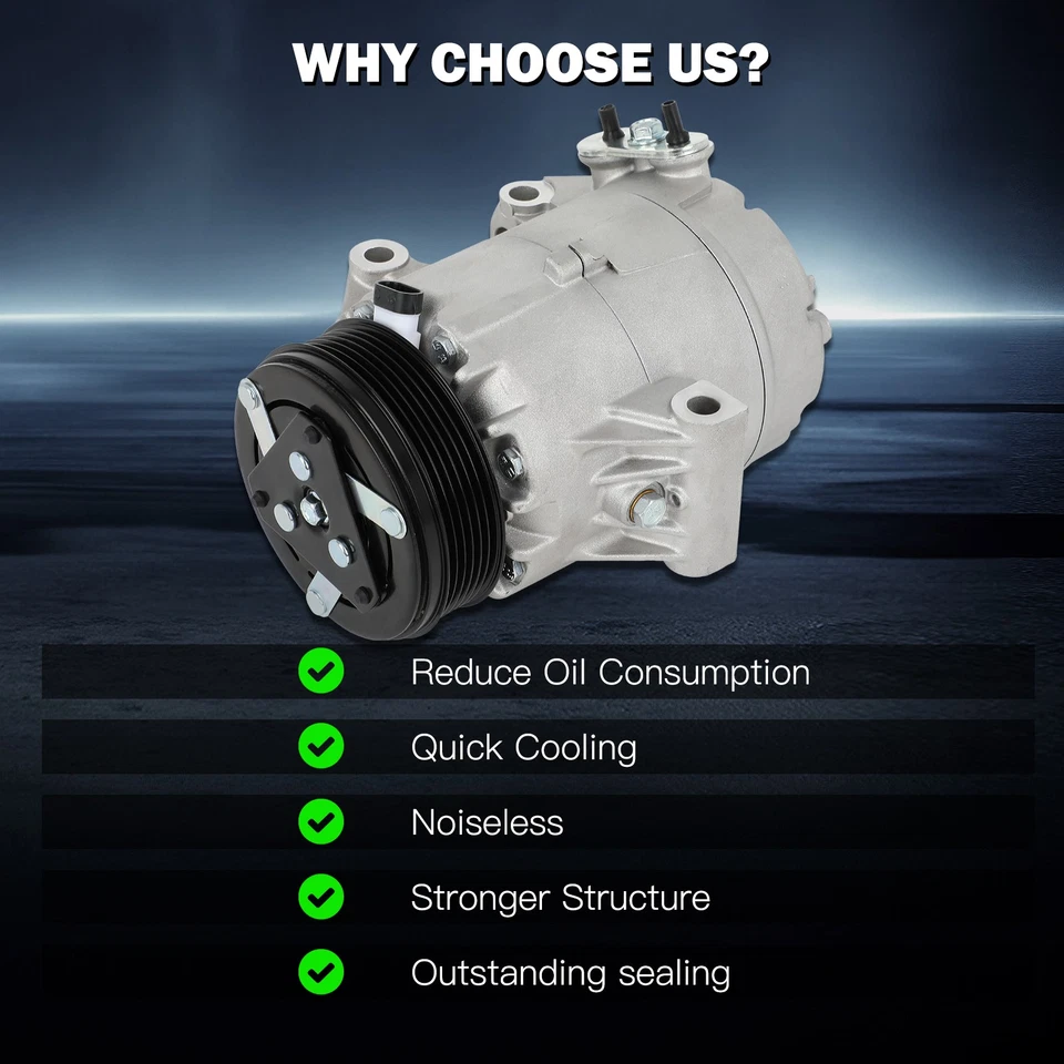 Para Chevrolet Malibu 2004-2006 2005-2006 Pontiac G6 3,5 L V6 aire acondicionado compresor Foto 3 de 4