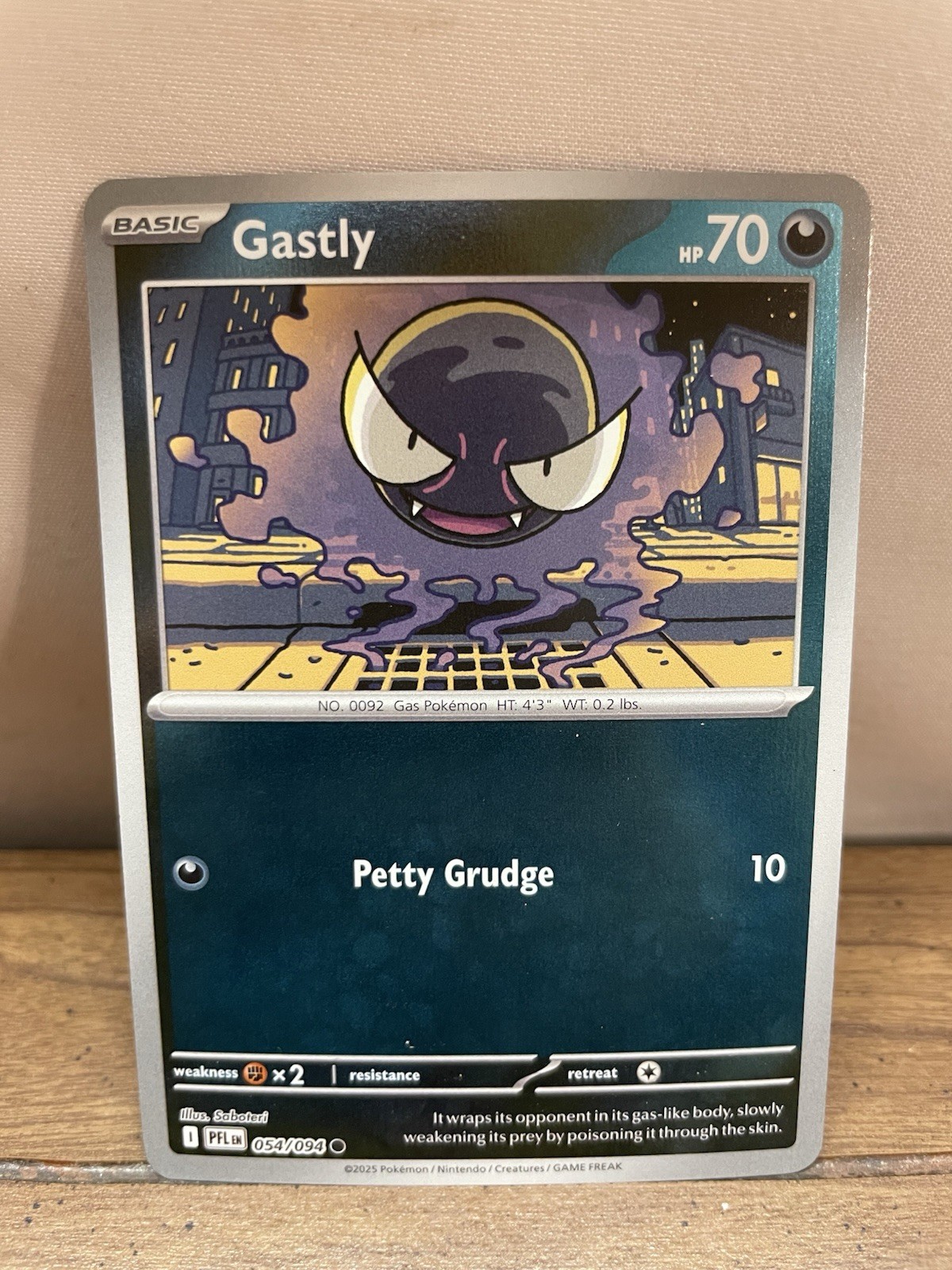 Gastly 054/094 Me02: Phantasmal Flames Reverse Holo
