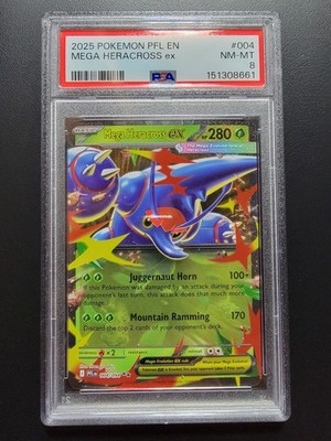 KLASH9 Low ＃HAMAホログラムブルー V-Tail付（＃Red） Mega Heracross ex 004/094 Me02: Phantasmal Flames Holo for sale