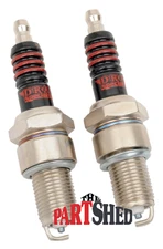 Drag Specialties Performance 2 Spark Plugs DCPR7E 6R12 Harley Twin Cam 1999-2017