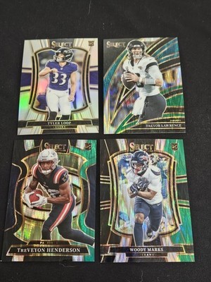 2025 Panini Select Prizm Card Lot.  Marks RC, Lawrence, Loop RC, Hendrickson RC