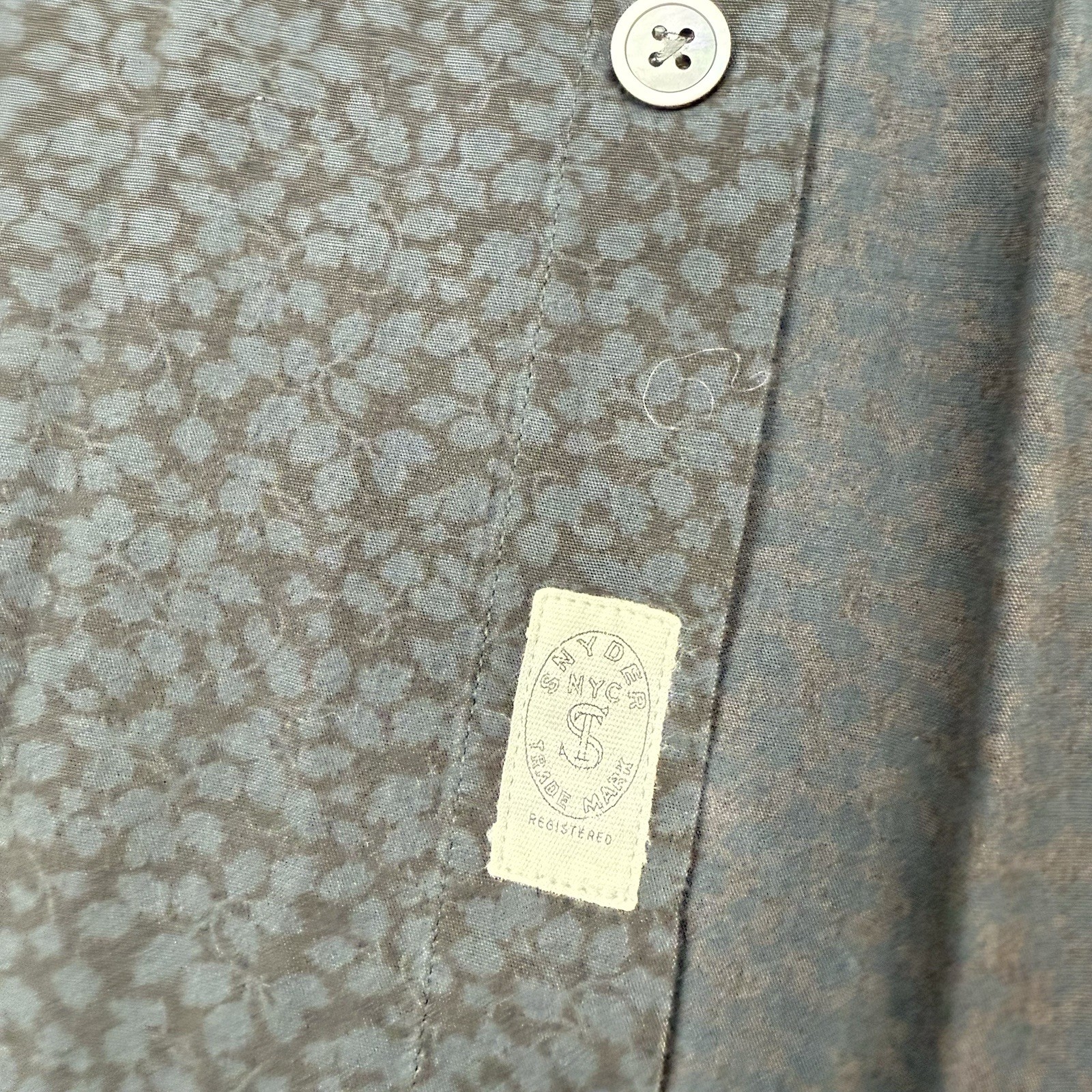 Todd Snyder Mens S Micro-Pattern Button Shirt Bla… - image 5