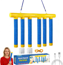 Reflex Challenge Game, 3 Adjustable Drop Stick Game, Reflex Game Falling Sticks