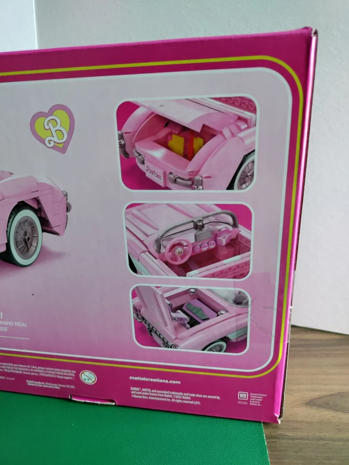 MEGA Barbie The Movie '56 Corvette Stingray Building Set - Image 3 of 4