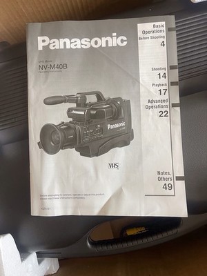 Panasonic NV-M40 VHS Movie Camera Vintage Camcorder UK