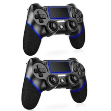 Paquete de 2 controladores inalámbricos para PS4 con agarre antideslizante