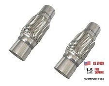 Heavy Duty Double Braided Stainless Steel Exhaust Flex Pipe with 3" ID / 6"