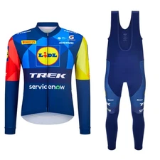 2026 men's lidl Cycling Long Sleeve Jersey Bib Pants Cycling Bib Pants Jackets