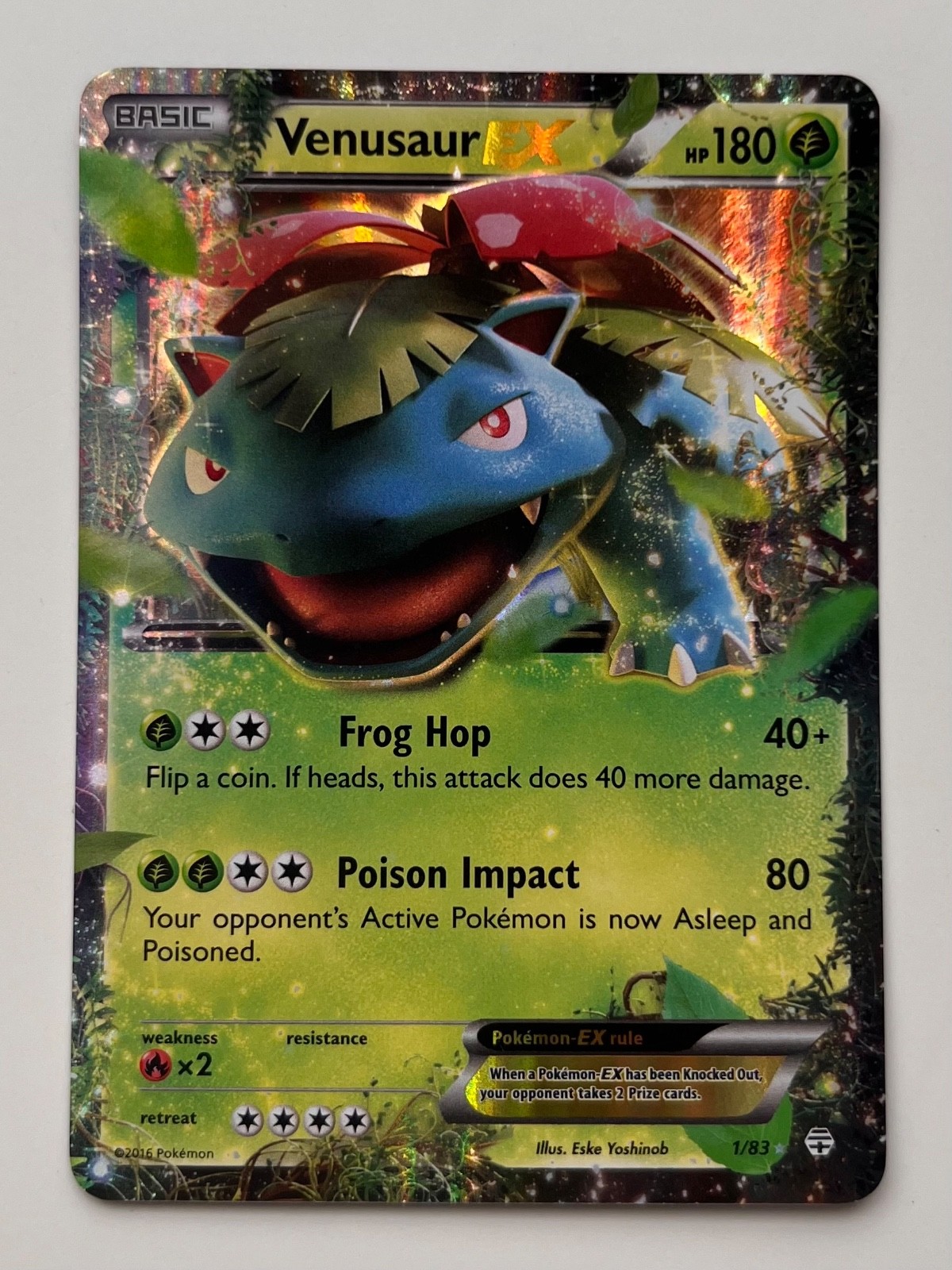 Venusaur EX 1/83 Generations Holo Ultra Rare 2016