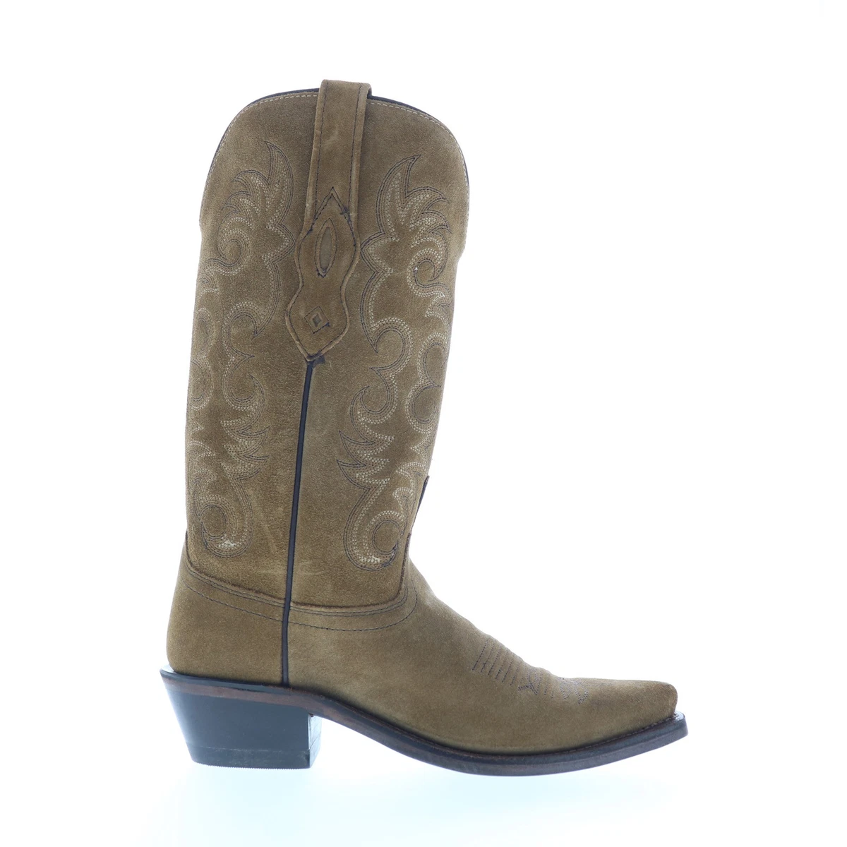 Bottines en cuir pour femme - Marron - Talon plat - Fermeture éclair