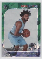 2019 Panini NBA Hoops Premium Stock Green Cracked Ice Prizm Justise Winslow 5y5