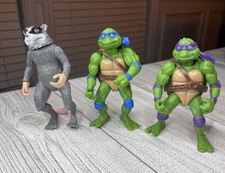 TMNT 1992 Movie Action Figures Lot Leonardo Donatello Splinter Vintage Playmates