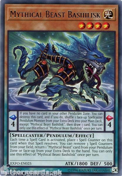 EXFO-EN025 Mythical Beast Bashilisk Rare UNL Edition Mint YuGiOh Card