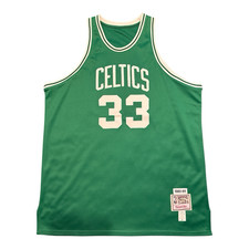 Mitchell Ness Celtics Larry Bird 33 1985-86 Jersey Men Size 56 Green